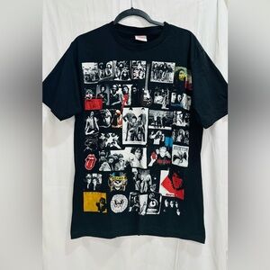 Vintage Thanabat Size L Rockstars T-shirt Black Led Zeppelin Nirvana The Beatles